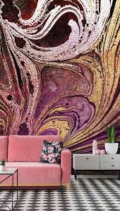 Marble Gold Streak Wallpaper By Lara Skinner Wallsauce Au Fabric Wall Decor Marble Wallpaper Mural Wallpaper