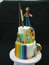 Artist Cake Birthday Cakes Art Birthday Cake Creative Birthday Cakes Artist Cake