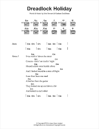 10cc Dreadlock Holiday Sheet Music Download Pdf Score 48187