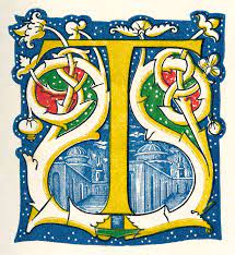 Illuminated letter t colouring page. Illuminated Letter T Fine Art Ceramics Art Collectibles Kromasol Com