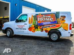 To begin using this service, you must register on the shop rite website and sign up. Shop Rite Grocery Delivery Vans Baltimore Maryland