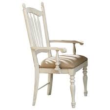 2 Home Elegance Hollyhock Distressed White Arm Chairs Fabric Armchairs Lane Furniture Dining Room Arm Chairs
