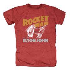 Rocket man (officially titled rocket man (i think it's going to be a long, long time)) is a song composed by elton john and bernie taupin and originally performed by elton john. Bravado Rocketman Piano Elton John T Shirt