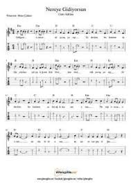Nereye Gidiyorsun Gitar Nota Tab Gitaregitim Net Notalara Dokulmus Muzik Muzik Notalari Flut