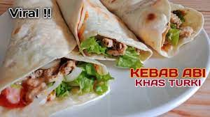 Viral Kebab Abi Khas Turki Dengan Isian Daging Ayam Ala Rumahan Makanan Estetika Resep Makanan Makanan