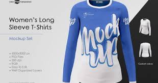 Download Women S Long Sleeve T Shirts Mockups Shirt Mockup Clothing Mockup T Shirt Image