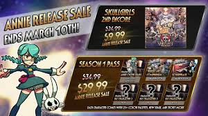 The playstation 4 and vita port, later titled skullgirls 2nd encore, would eventually be delayed until 2015. Skullgirls On Twitter The Annie Release Sale Ends On March 10th At 7pm Pt If You Ve Been On The Fence About Picking Up Skullgirls 2nd Encore Or The Season 1 Pass For