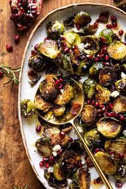 Roasted Bacon Brussels Sprouts With Salted Honey Half Baked Harvest Recipe Half Baked Harvest Recipes Roasted Bacon Brussel Sprouts