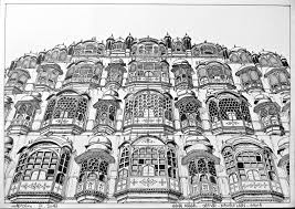 Hawa Mahal Palace Of Winds By M Aes Tro Deviantart Com On Deviantart Indian Art Paintings Surreal Art Architecture Painting