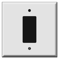 Oversized 2 Gang Centered 1 Decora Switch Plate Covers Switch Plate Covers Decora Switches Plate Covers
