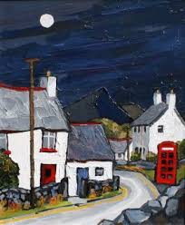 British Artist David Barnes Road Through Roewen Art British Art Art Painting
