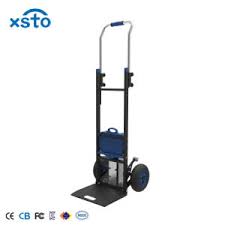 Raised fork height up to 7in. China Xsto Heavy Duty Powered Stair Climbing Trolley Dolly Electric Hand Truck China Hand Truck Trolleys