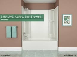 Use teflon tape or equivalent to finished wall dimensions are shown in figure 1a. Installation Sterling Accord Bath Showers Youtube