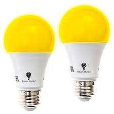 2 pack solray a19 amber yellow led bug light bulb no blue light outdoor 650 lumens 120v e26 medium base led 9 watt 60 watt replacement a19 outdoor bug led w in 2021