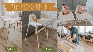 Upgrade your ikea highchair legs for a more customized look! Ikea High Chair Diy Makeover Before And After Youtube