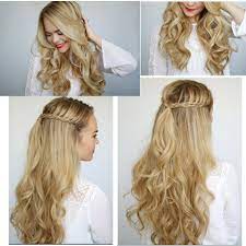Aisi Hair 22 17 Colors Long Wavy High Temperature Fiber Synthetic Clip In Hair Extensions For Women In S Hair Styles Braided Hairstyles Easy Pretty Hairstyles