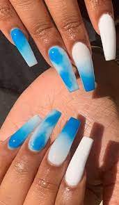 Cute Summer And Spring Nails Design Ideas Women Style Hairstyles Nail Design Makeup Womenstyle Com Acrylic Nails Coffin Nails Designs Summer Blue Coffin Nails