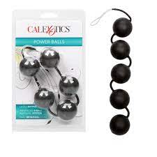 Amazon.com: CalExotics Power Balls - Ben Wa Kegel Weights - Pelvic Floor  Exerciser - Anal Beads - Adult Sex Toys - Black : Health & Household