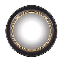 Black And Gold Round Convex Mirror Black Gold Frame Convex Round Mirror Black Round Mirror Round Gold Mirror Mirror