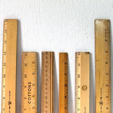 Set Of 6 Vintage Wooden Rulers 12 Inches And Longer Etsy Wooden Ruler Ruler Wooden