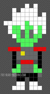 Fused Zamasu Free Artkal Beads Dragonball Pattern 10x20 Artkal Bead Dragon Ball Fuse Beads