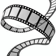 A Rendered Curvy Filmstrip On White Background Movie Reels Film Reels Film Strip