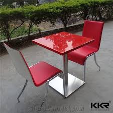 Enclosed cafe courtyard chairs table daytime. Commercial Cafe Furniture New Design Acrylic Solid Surface High End Restaurant Indoor Custom Fast Food Dining Table Sets From China Stonecontact Com