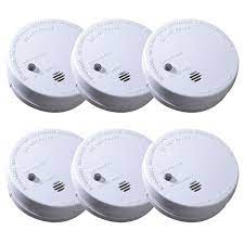 120v ionization smoke alarm (with 9v. Kidde Code One Battery Operated Smoke Detector With Ionization Sensor 6 Pack 21008057 The Home Depot