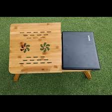 Amkette ergo view laptop stand with 7 adjustment levels for laptops up to 15.6 inches (12 inch /13 inch /14.1 inch /15.6 inch) (grey) 4.3 out of 5 stars. Multifunctional Bamboo Computer Desk Bed Mini Folding Portable Sofa Laptop Table For Floor Sitting Made In Vietnam Buy Folding Bamboo Table For Computer Premium Portable Folding Bamboo Laptop Table Natural Color Adjustable