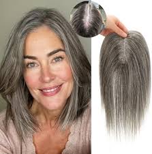 Amazon.com : FQNing Hair Topper Real Human Hair Silk Topper 5''*5.5'' Cap  Size, Remy Straight Hair Crown Coverage Full Hand Tied Hair Piece for Hair  Loss (8 Inch, 2# Dark brown) :