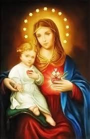 Resultado de imagen de imagen del corazón de maria con estrellas