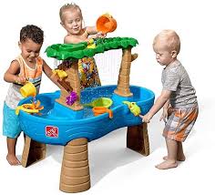 Amazon Com Step2 Tropical Rainforest Water Table Colorful Kids Water Play Table With 13 Pc Accessory Set In 2020 Water Play For Kids Toddler Water Table Water Table