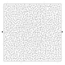 This book is perfect for you because it can help to . Abstract Square Maze Game For Kids Puzzle For Children And Adult One Entrance One Exit Labyrinth Conundrum Flat Vector Illustration Isolated On White Background Royalty Free Cliparts Vectors And Stock Illustration Image