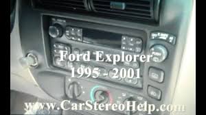 This wiring diagram manual applies for 1996 ford explorer series. How To Ford How To Explorer Car Stereo Removal 1995 2001 Replace Repair Display Cd Tape Youtube