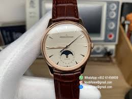 19 results for jaeger lecoultre master ultra thin. Master Ultra Thin Q1362520 Zf Best 1 1 Rep Edition Moonphase Rose Gold Case White Dial Blue Second Hander On Brown Leather Strap A925 Noob Watch The Best Swiss Replica Watches