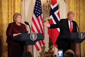 Other articles where erna solberg is discussed: Norwegian Prime Minister Erna Solberg With Donald Trump Abc News Australian Broadcasting Corporation