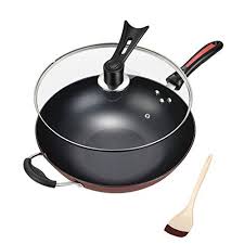 Frying Pans Nonstick Grill Deep Saute Pan With Lid Omelette Pans Saute Pans No Fumes Multi Functional Cookware Pfoa Free 12 6 Omelette Pan Frying Pan Saute Pan