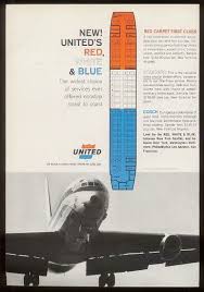 United Airlines Dc 8 Advert With Seating Chart 1964 United