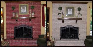 Thoroughly prepare your fireplace for painting, mind pointing. Fireplace Decorating Complete Brick Fireplace Makeover Before My Company Arrived In Town