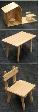 Image Result For Popsicle Stick Furniture Popsicle Stick Crafts House Popsicle Stick Houses Popsicle Crafts