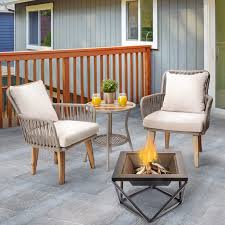 When not in use, transform this fire table into a convenient outdoor coffee table with the included matching burner lid. Peaktop Firepit Outdoor Wood Burning Fire Pit Log Burner Steel Bbq Grill Poker Pt Fw0002 Teamson Home Uk