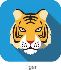 tiger cat breed face cartoon flat icon design cartoon tiger tiger illustration tiger face drawing