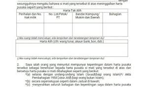 Tuntutan harta pusaka kecil di pejabat pusaka kecil ini adalah tertakluk kepada orang islam dan orang bukan islam. Borang C Harta Pusaka Cute766