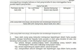 Pentadbiran harta pusaka yang kecil nilainya. Borang E Harta Pusaka Kecil Cute766