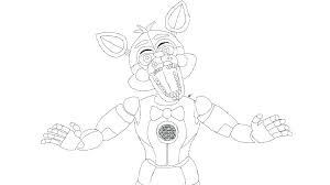Fnaf sister location ennard coloring pages. Fnaf World Funtime Foxy Coloring Pages Novocom Top