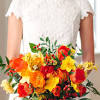 At bridal silk bouquets, the bride decides on her floral message which may be an individual centerpiece bouquet, or a bouquet and matching flower for the groom, or a package for the entire bridal party themed around the bride's bouquet. 3