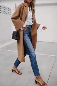 Shop cool personalized camel blazers women with unbelievable discounts. 10 Spring Outfits With Jeans Fashion Turndown Collar Coat Spring Outfits