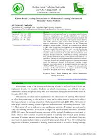 Watch the video to learn all about 3d shapes, like cubes, pyramids and spheres. Pdf Kahoot Based Learning Game To Improve Mathematics Learning Motivation Of Elementary School Students