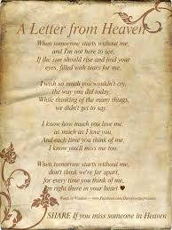 Pin By Julia White On Poetry Letter From Heaven Inspirational Quotes Grief Quotes