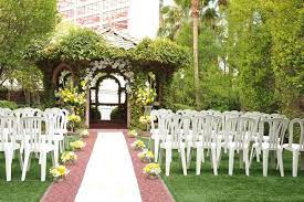 The Garden Wedding Chapel At The Flamingo Hotel Las Vegas Wedding Chapel Gazebo Wedding Vegas Wedding